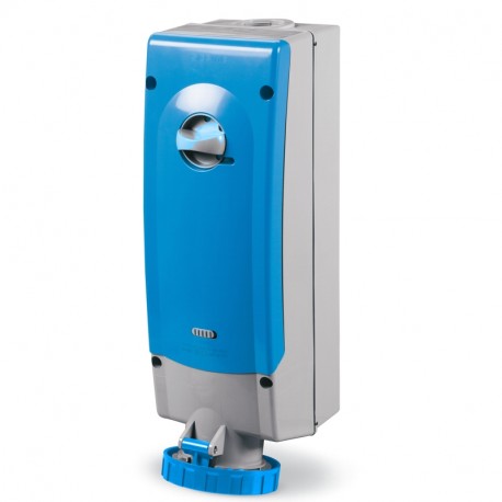 564.6383 - 564.6383 SCAME INTERLOCKED SOCKET 2P+E IP67 63A 6h