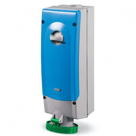 564.63832 - 564.63832 SCAME INTERLOCKED SOCKET 2P+E IP67 63A 2h 50V