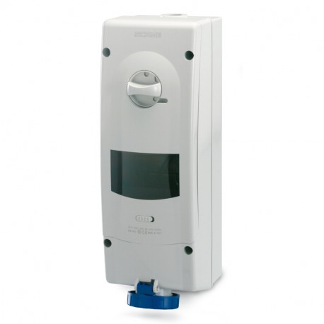 568.6375 - 568.6375 SCAME INTERLOCKED SOCKET 3P+N+E IP67 63A 9h