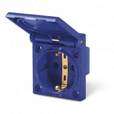 570.2061 - 570.2061 SCAME PANEL MOUNTING SCHUKO SOCKET OUTLET 2P+E