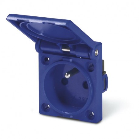 570.2091 - 570.2091 SCAME PANEL MOUNTING FRENCH SOCKET OUTLET 2P+E