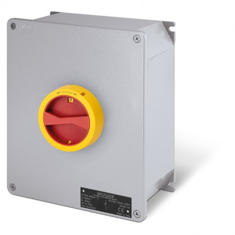 590.HEM12503 - 590.HEM12503 SCAME ISOLATOR 125A 3P IP65 ALUMINIUM BOX