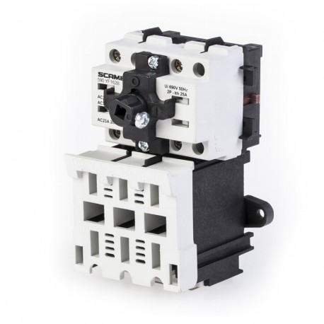 590.YF322B - 590.YF322B SCAME SWITCHING UNIT BASE MOUNT.W/FUSE 32A 2P