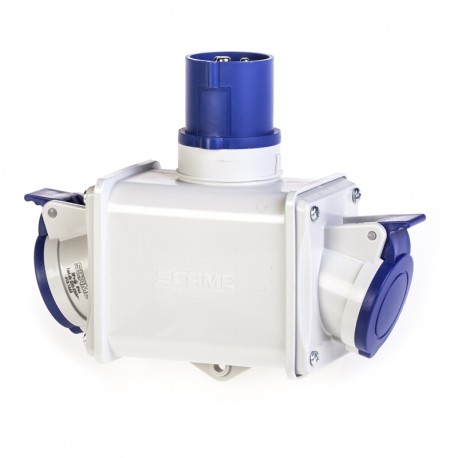 600.1623 - 600.1623 SCAME 2-WAY ADAPTOR 2P+E 16A IP44