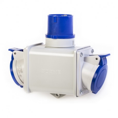 600.1624 - 600.1624 SCAME 2-WAY ADAPTOR 3P+E 16A IP44