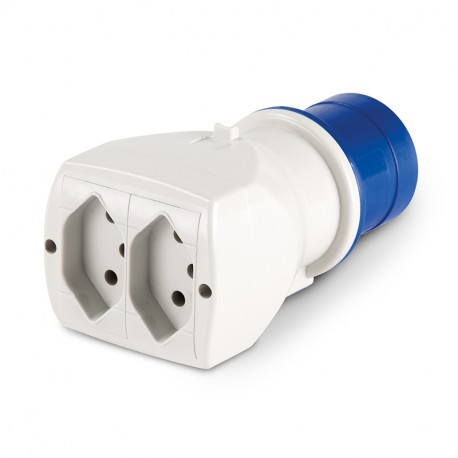 610.368 - 610.368 SCAME ONE-WAY ADAPTOR 16A IP20 250V AC