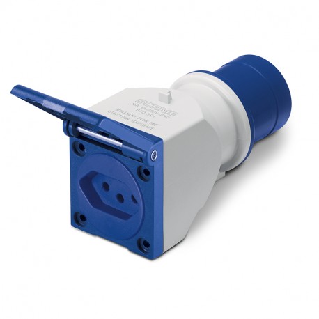 610.394 - 610.394 SCAME ONE-WAY ADAPTOR 2P+E IP20 10A 6h 250V AC