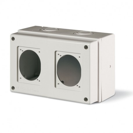 672.1301 - 672.1301 SCAME SURF.MOUNT. ENCLOSURE 2 x EUREKA CUTOUTS