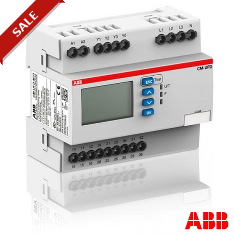 1SVR560730R3402 - CM-UFD.M33 1SVR560730R3402 ABB CM-UFD.M33 Grid feeding monitoring relay 3c/o,L-L 0-540VAC,L-N 0-312VAC