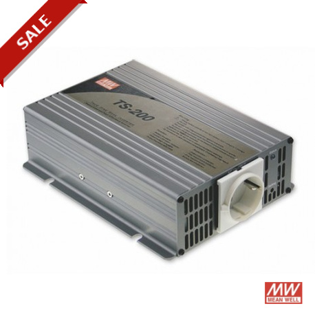 TS-200-148A - TS-200-148A MEANWELL True Sine Wave DC-AC Power Inverter, battery 48VDC/5A, Output 110VAC, 200W, USA AC Outp..