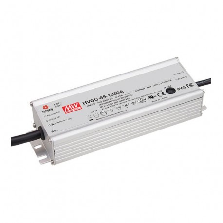 HVGC-65-350D - HVGC-65-350D MEANWELL AC-DC Single output LED driver Constant Current (CC) with built-in PFC, Output 0.35A /..