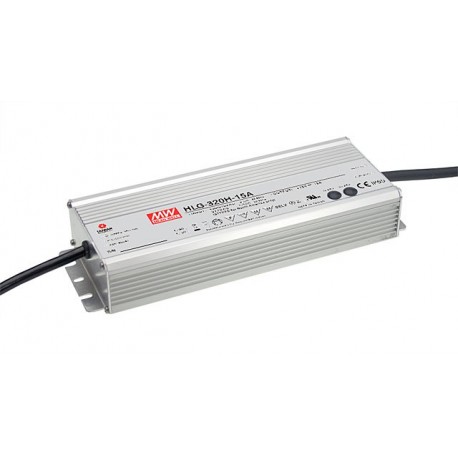 HLG-320H-20A - HLG-320H-20A MEANWELL AC-DC Single output LED driver Mix mode (CV+CC) with built-in PFC, Output 20VDC / 15A,..