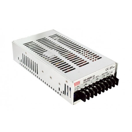 SD-200D-48 - SD-200D-48 MEANWELL DC-DC Enclosed converter, Input 72-144VDC, Output +48VDC / 4.2A, Free air convection