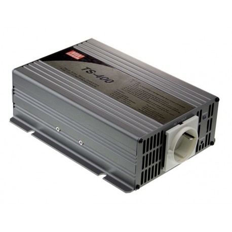 TS-400-224B - TS-400-224B MEANWELL True Sine Wave DC-AC Power Inverter, battery 24VDC, Output 230VAC, 400W, EU AC Output r..