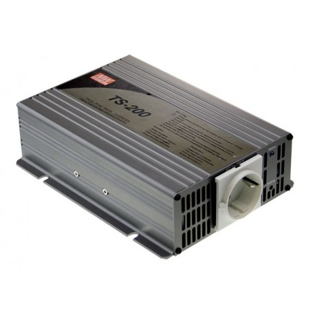 TS-200-212B - TS-200-212B MEANWELL True Sine Wave DC-AC Power Inverter, battery 12VDC, Output 230VAC, 200W, EU AC Output r..