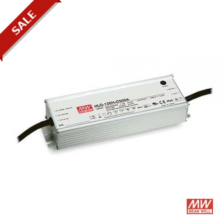 HLG-120H-C500D - HLG-120H-C500D MEANWELL AC-DC Single output LED driver Constant current (CC) with built-in PFC, Output 0.5A ..