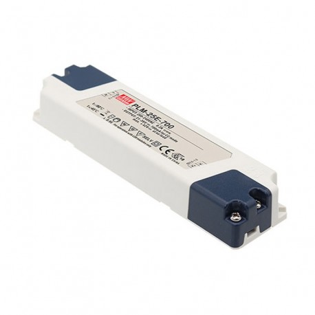 PLM-25E-500 - PLM-25E-500 MEANWELL AC-DC Single output LED driver Constant Current (CC), Input 110-295VAC, Output 0.5A / 3..