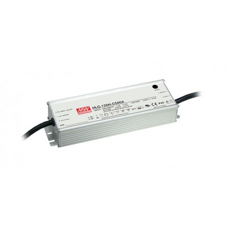 HLG-120H-C350A - HLG-120H-C350A MEANWELL AC-DC Single output LED driver Constant current (CC) with built-in PFC, Output 0.35A..