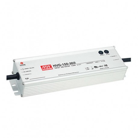 HVG-150-30B - HVG-150-30B MEANWELL AC-DC Single output LED driver Mix mode (CV+CC), Output 16.5-30V / 5A, 150W. IP67, 3 in..