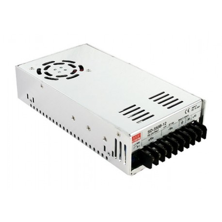 SD-350B-5 - SD-350B-5 MEANWELL DC-DC Enclosed converter, Input 19-36VDC, Output +5VDC / 57A, Forced air cooling