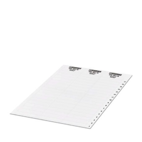 ESL (60X15) - ESL (60X15) 0801851 PHOENIX CONTACT Insert strip, Sheet, white, unlabeled, can be labeled with: Office print..