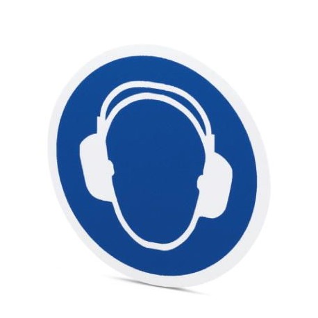 PML-M104 (D200) - PML-M104 (D200) 1014148 PHOENIX CONTACT Mandatory sign, Sheet, blue, labeled: Wear ear protectors, Mounting ..