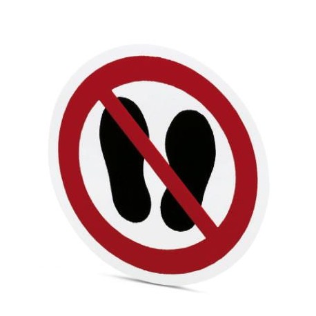 PML-P105 (D200) - PML-P105 (D200) 1014198 PHOENIX CONTACT Prohibition sign, Sheet, red/white, labeled: Do not walk here, Mount..