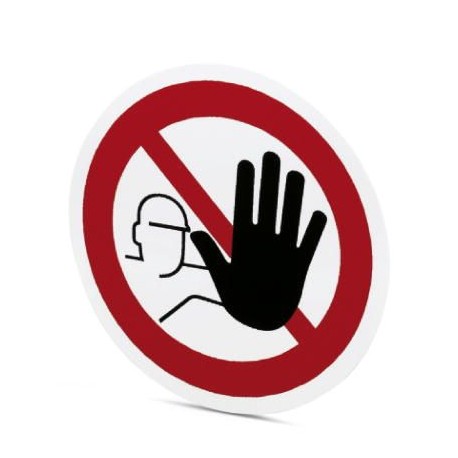 PML-P111 (D200) - PML-P111 (D200) 1014216 PHOENIX CONTACT Prohibition sign, Sheet, red/white, labeled: No access for unauthori..