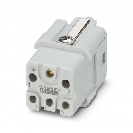 HC-Q05-I-CT-F - HC-Q05-I-CT-F 1406537 PHOENIX CONTACT HEAVYCON socket insert, Q5 series, 5-pos., crimp connection