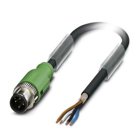 SAC-4P-MS/ 5,0-PUR SH SCO - SAC-4P-MS/ 5,0-PUR SH SCO 1407802 PHOENIX CONTACT Sensor/Actuator cable, 4-position halogen-free, black-gray..
