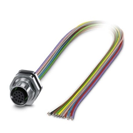 SACC-DSI-M12FS-12P-M16XL/0,5 - SACC-DSI-M12FS-12P-M16XL/0,5 1411589 PHOENIX CONTACT Flush-type connector