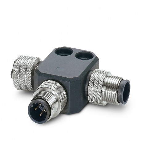 SAC-M12T/2XM12 PBDP - SAC-M12T/2XM12 PBDP 1458884 PHOENIX CONTACT Bus system T-plug, PROFIBUS, M12 B-coded male plug to M12 B-code..