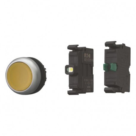 M22-DL-Y-K10LED230-BVP - M22-DL-Y-K10LED230-BVP 132616 Y7-132616 EATON ELECTRIC Illuminated pushbutton actuators, complete device