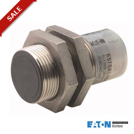 E57SBL18T110SD - E57SBL18T110SD 136163 EATON ELECTRIC Proximity switch, inductive, 1 N/C, Sn 5mm, 3L, 6-48VDC, NPN, M18, meta..
