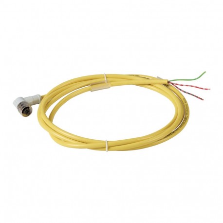CSAR3F3CY2202 - CSAR3F3CY2202 136262 Y7-136262 EATON ELECTRIC Connection cable, 3p, AC, coupling m12 angled, open end, L 2m