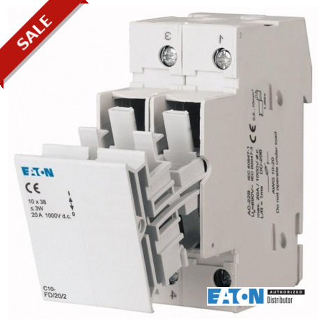 FCFDC10DI-1L-SOL - FCFDC10DI-1L-SOL 137258 EATON ELECTRIC Fuse-disconnector with flashing light, 25A DC, 10x38 mm