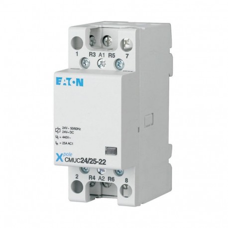 CMUC24/25-22 - CMUC24/25-22 137402 Y7-137402 EATON ELECTRIC Installation contactor, 24 VAC/DC, 2N/C+2N/O, 25A