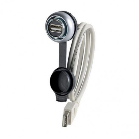 M22-USB-SA-150 - M22-USB-SA-150 147543 Y7-147543 EATON ELECTRIC Front element, chrome, +USB 3.0 A/A, connection cable 1.5m