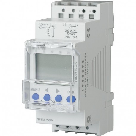 TSDW1COA - TSDW1COA 167381 EATON ELECTRIC Series-connection time switch, astronomic, 2 TLE