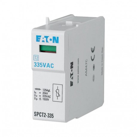 SPCT2-075 - SPCT2-075 167577 EATON ELECTRIC Surge arrester plug-in unit, 75VAC, 20 kA