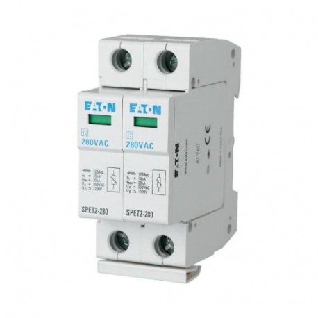 SPET2-280/2 - SPET2-280/2 168742 Y7-168742 EATON ELECTRIC Surge arresters complete, 2 p, 280VAC, 4, 5 kA