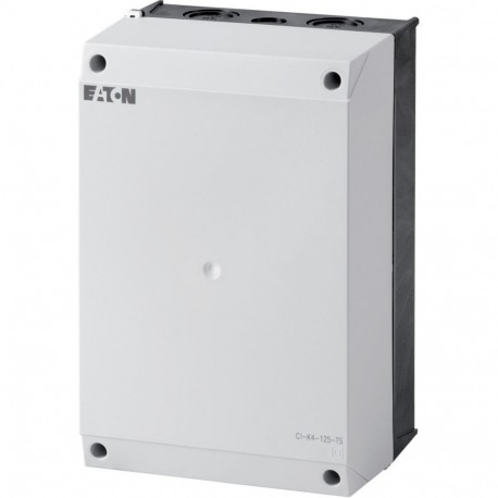 CI-K4-125-TS - CI-K4-125-TS 206886 Y7-206886 EATON ELECTRIC Insulated enclosure, HxWxD 240x160x125mm, +mounting rail