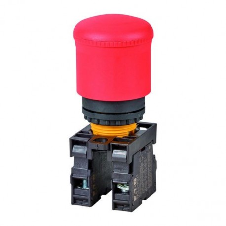 M22-PV/K11 - M22-PV/K11 216516 Y7-216516 EATON ELECTRIC Emergency-stop key-release mushroom, 1N/O+1N/C, front mount