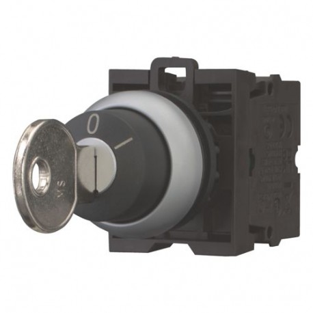 M22-WRS/K11 - M22-WRS/K11 216517 Y7-216517 EATON ELECTRIC Key-operated button, 1N/O+1N/C, 2 positions, front mount