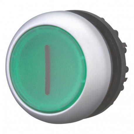 M22-DL-G-X1 - M22-DL-G-X1 216938 Y7-216938 EATON ELECTRIC Illuminated pushbutton actuator, flush, green I, momentary