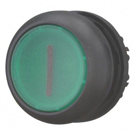 M22S-DL-G-X1 - M22S-DL-G-X1 216939 Y7-216939 EATON ELECTRIC Illuminated pushbutton actuator, flush, green I, momentary