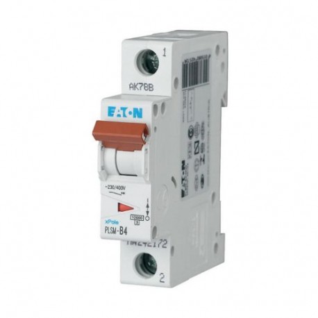 PLSM-D4-MW - PLSM-D4-MW 242221 EATON ELECTRIC Over current switch, 4A, 1p, type D characteristic
