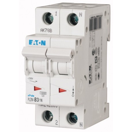 PLZM-B3,5/1N-MW - PLZM-B3,5/1N-MW 242301 EATON ELECTRIC Over current switch, 3, 5 A, 1pole+N, type B characteristic