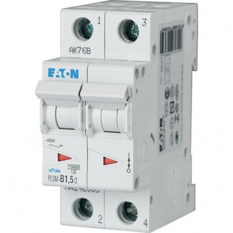 PLSM-C1,5/2-MW - PLSM-C1,5/2-MW 242391 EATON ELECTRIC Over current switch, 1, 5 A, 2 p, type C characteristic