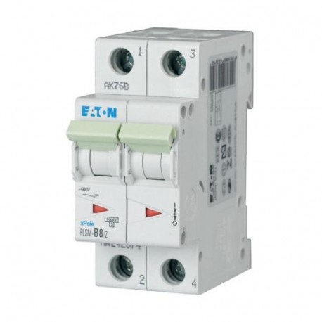 PLSM-C8/2-MW - PLSM-C8/2-MW 242400 EATON ELECTRIC Over current switch, 8A, 2 p, type C characteristic